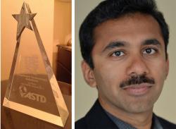 ASTD Award and Hariraj Vijayakumar, Global Head of Cognizant Academy