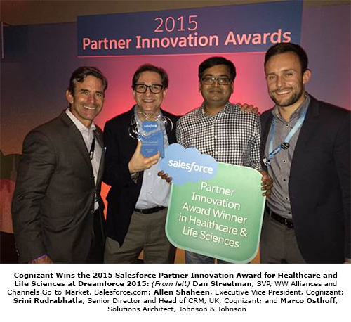 Cognizant Wins the 2015 Salesforce Partner Innovation Award for Healthcare and Life Sciences at Dreamforce 2015