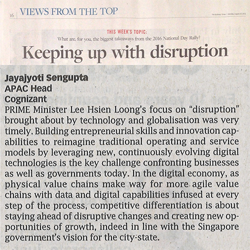 The Business Times, Singapore, August 29, 2016