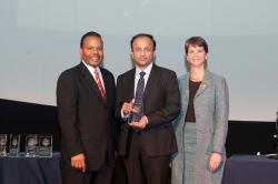 (From left) Malcolm Jackson, EPA’s Chief Information Officer; Suresh Ganesan, Assistant Vice President at Cognizant, and Renee Wynn, EPA’s Acting Deputy Assistant Administrator